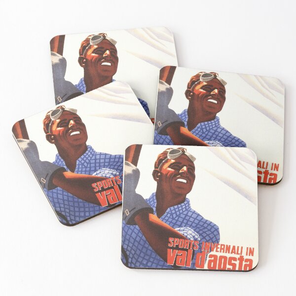 Item preview, ITALY VAL D' AOSTA Winter Sports Skiing Vintage Travel designed and sold by retroposters.