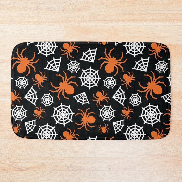 Item preview, Halloween Spider and Spider Web Pattern (Orange, Black, and White) designed and sold by randrgiftshop.