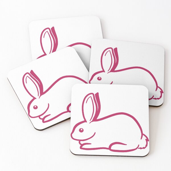 Item preview, bunny logo (pink) designed and sold by sketchanddoodle.