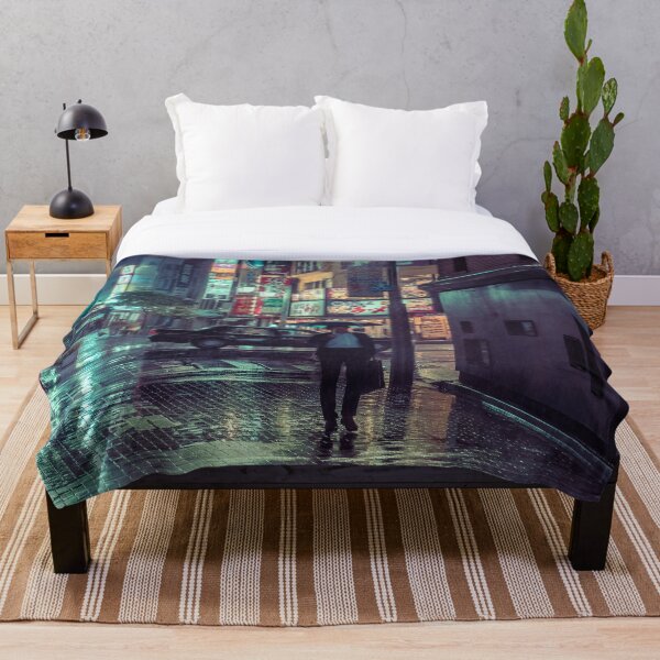 Item preview, The Smiling Man // Rainy Tokyo Nights designed and sold by Neondreamscapes.