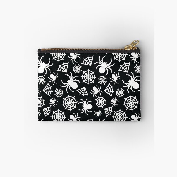 Item preview, Halloween Spider and Spider Web Pattern (White on Black) designed and sold by randrgiftshop.