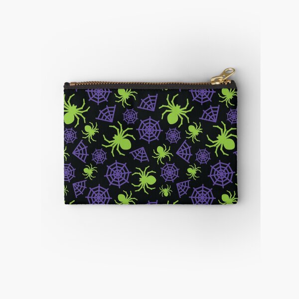 Item preview, Halloween Spider and Spider Web Pattern (Green and Purple) designed and sold by randrgiftshop.
