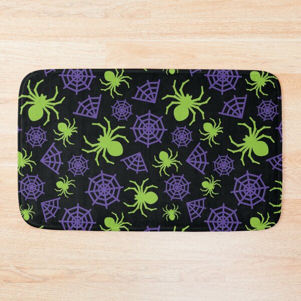 Item preview, Halloween Spider and Spider Web Pattern (Green and Purple) designed and sold by randrgiftshop.
