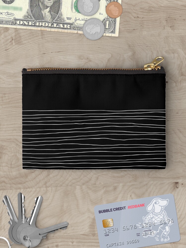 Disover Hand Striped Pattern Makeup Bag