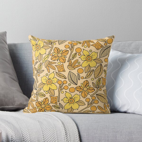 Naturals in Honey Light Throw Pillow