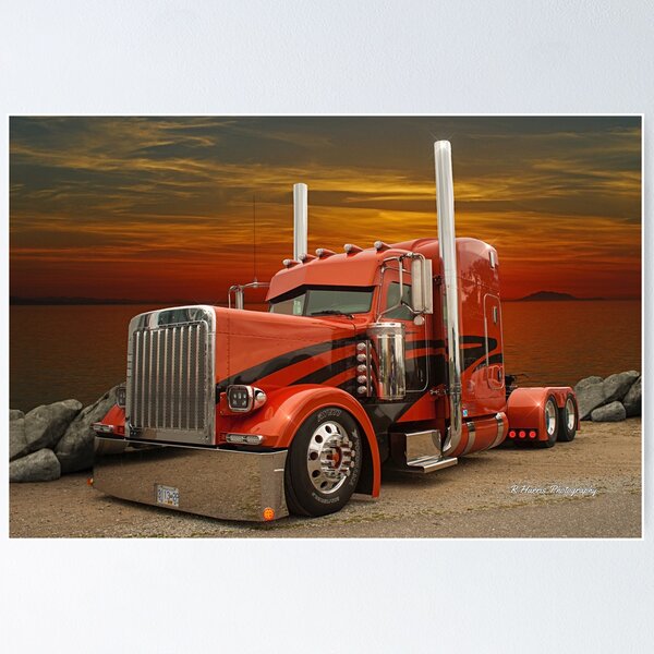 Item preview, Orange and Black Peterbilt designed and sold by rharrisphotos.