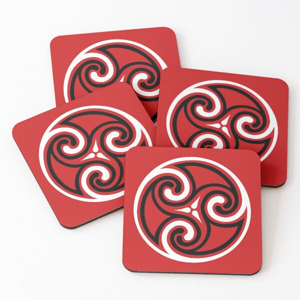 Item preview, Celtic Triskele Ornament, Red, Black and White  designed and sold by Marymarice.