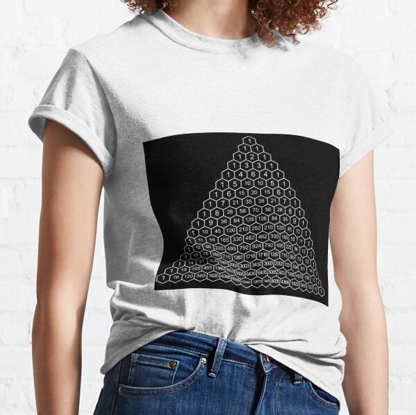 Pascal's Triangle is a triangular array of the binomial coefficients Classic T-Shirt