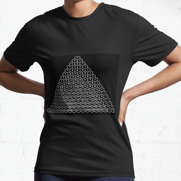 Pascal's Triangle is a triangular array of the binomial coefficients Active T-Shirt