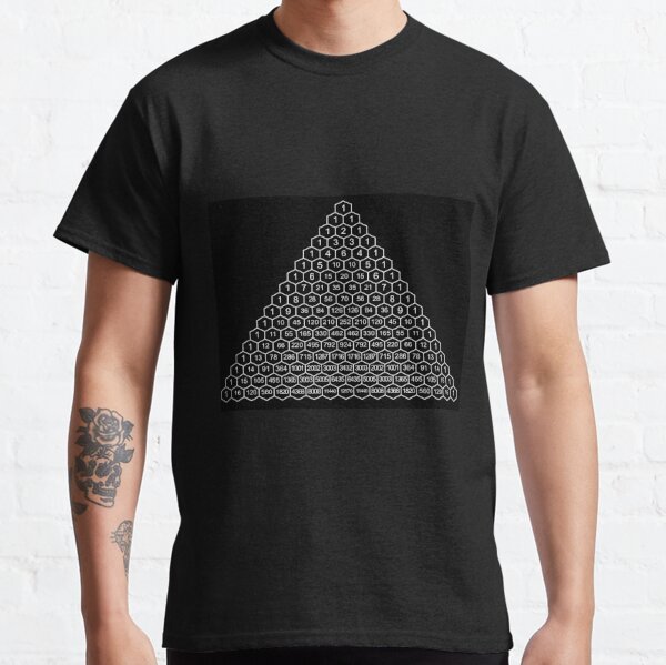 Pascal's Triangle is a triangular array of the binomial coefficients Classic T-Shirt