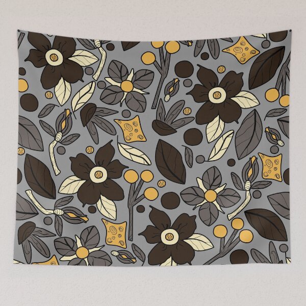 Item preview, Floral Delights Naturals Songbird of Greys and Browns designed and sold by Sheri42.
