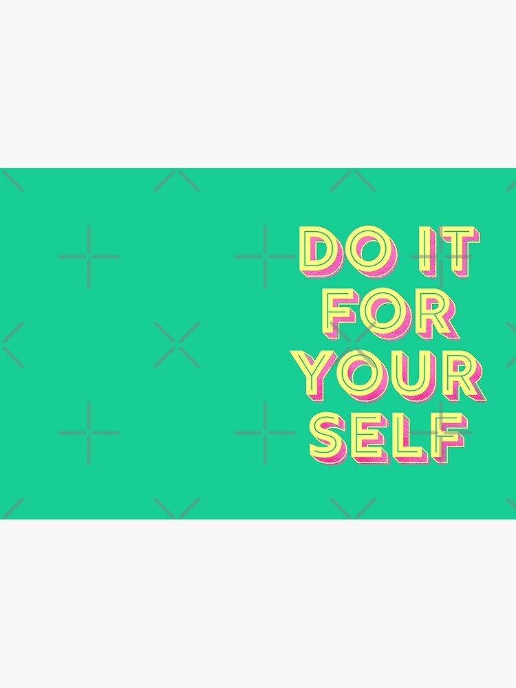 DO IT FOR YOURSELF - motivational typography Hardcover Journal