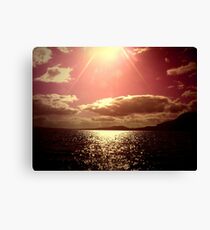 Lago Villarrica . Pucón - Chile. Canvas Print