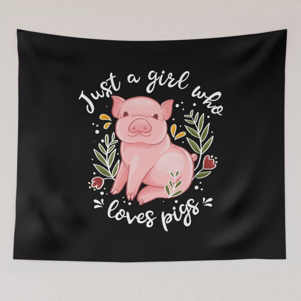 Item preview, Just a girl who loves Pigs designed and sold by nvdesign.