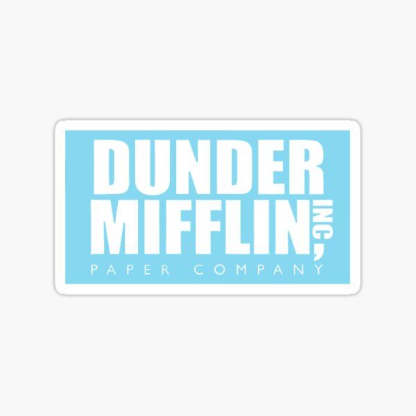 Dunder Mifflin Logo Sticker for Sale by TrinityN