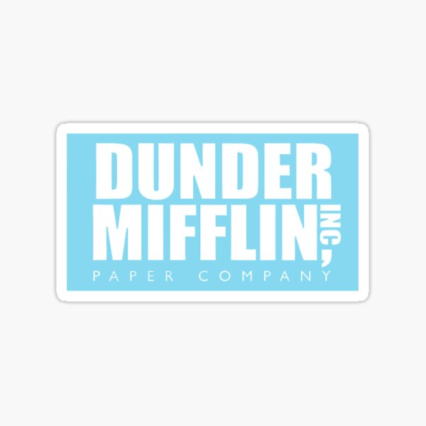 Silver Buffalo The Office Dunder Mifflin Logo Paper Drink Coasters