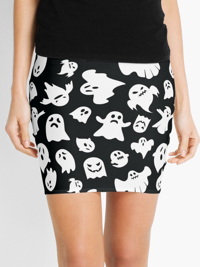 White mini outlet skirt halloween