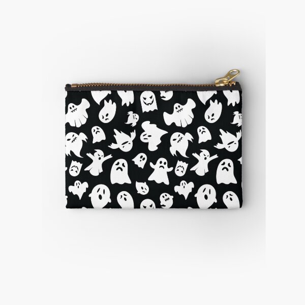 Item preview, Halloween Ghosts and Spirits Pattern (White on Black) designed and sold by randrgiftshop.