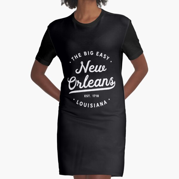 Classic Vintage Retro New Orleans Louisiana NOLA The Big Easy United States  | Graphic T-Shirt Dress