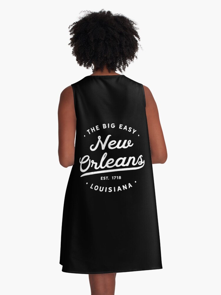 Classic Vintage Retro New Orleans Louisiana NOLA The Big Easy United States  | A-Line Dress