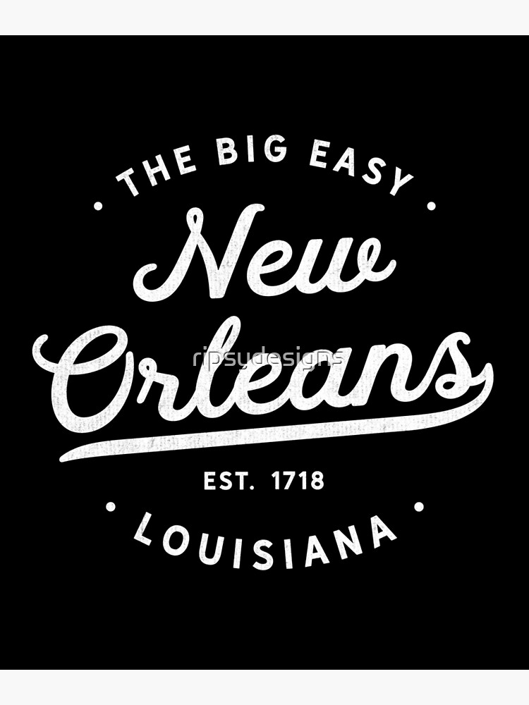 "Classic Vintage Retro New Orleans Louisiana NOLA The Big Easy United