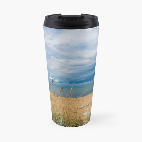 Stormy Beach, Calm after the storm, Beach house decor Travel Mug