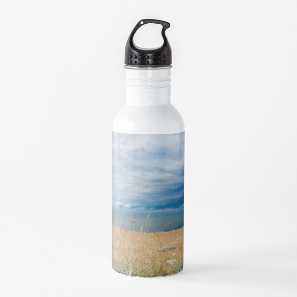 Stormy Beach, Calm after the storm, Beach house decor Water Bottle
