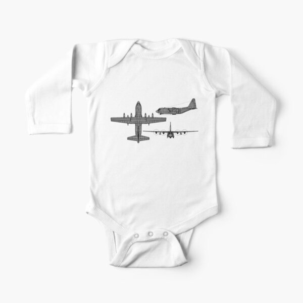 C 130 Hercules Baby One Piece By Sneek661 Redbubble
