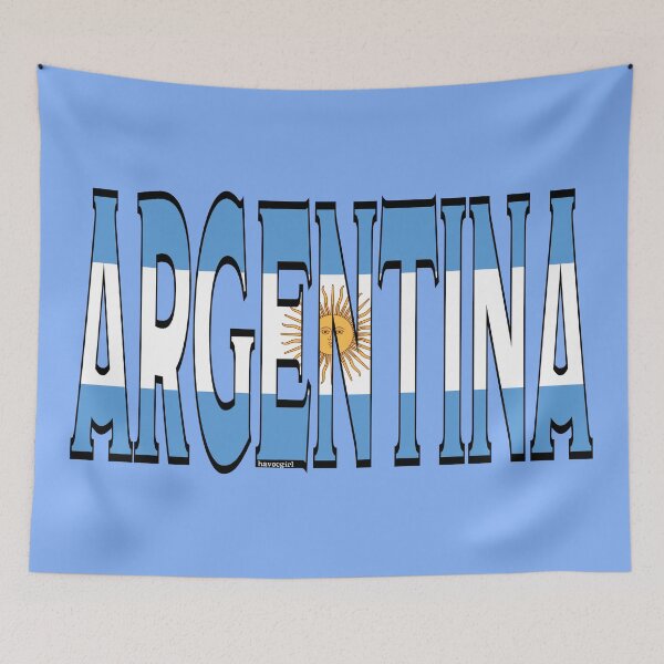 Item preview, Argentina Font with Argentinian Flag designed and sold by Havocgirl.