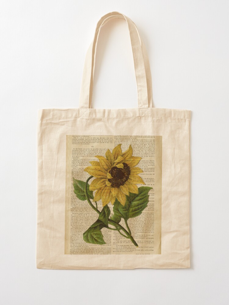 Botanical Plants Canvas Tote Bag Plant Bag Botanical Print 