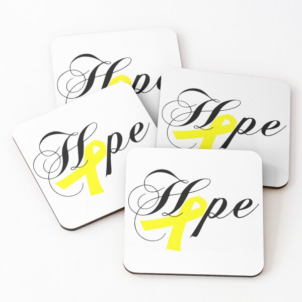 Item preview, Hope Yellow Awareness Ribbon designed and sold by BeYOUtifulFaith.