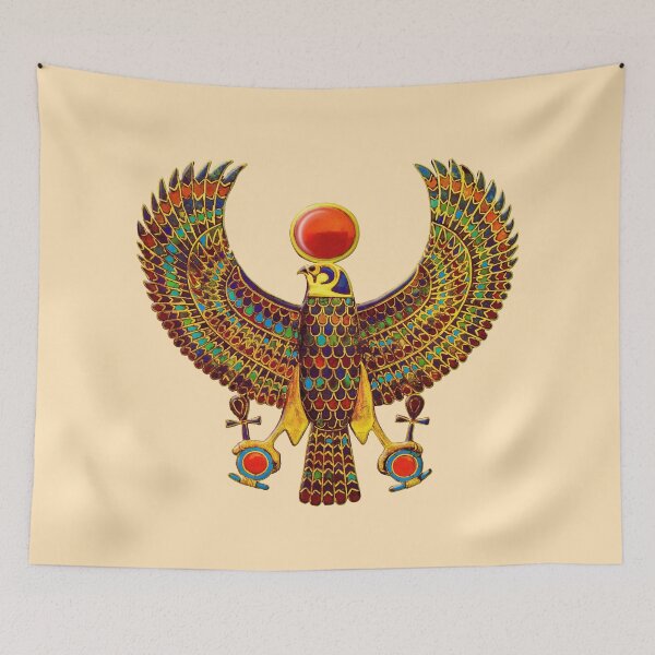 Item preview, Ra, Who Is Horus Of The Two Horizons, Ancient Egyptian Falcon Sun Divinity. designed and sold by heartsforlove.