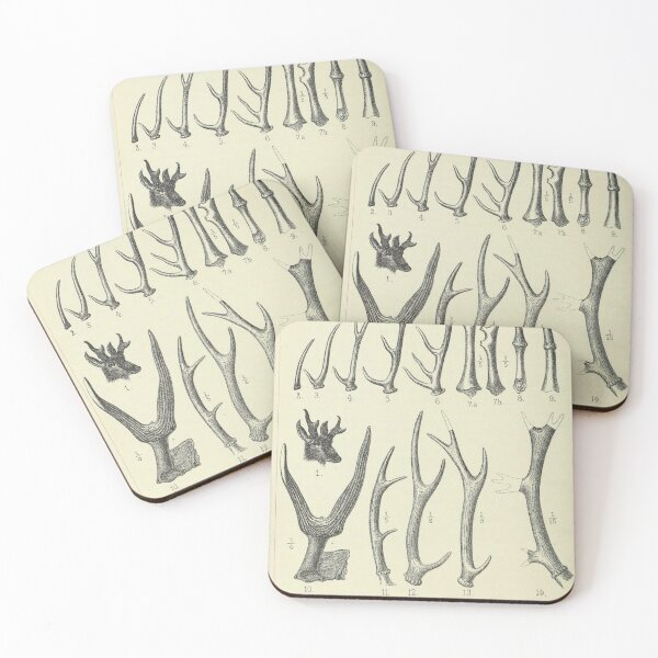 Item preview, Vintage Antlers designed and sold by BlueSpecsStudio.