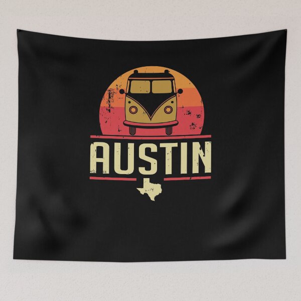 Item preview, Vintage Austin Texas T-Shirt, Retro Austin Art, Austin Souvenir, Austin TX Tee, Austin Gift designed and sold by MerchDesignerRB.