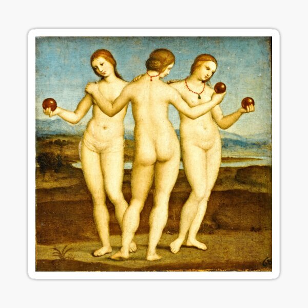 Aperçu de l'œuvre Raphael - Les trois grâces créée et vendue par vakashop.