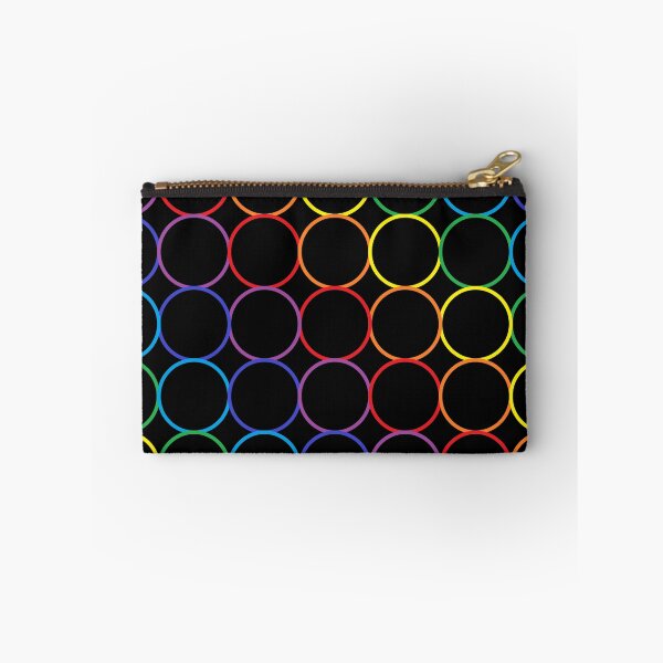 Item preview, Rainbow Circles Black   designed and sold by lornakay.