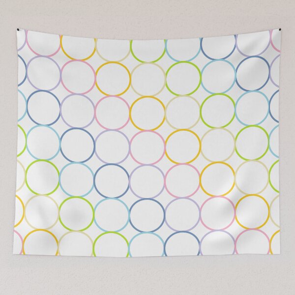 Item preview, Pastel Rainbow Circles designed and sold by lornakay.