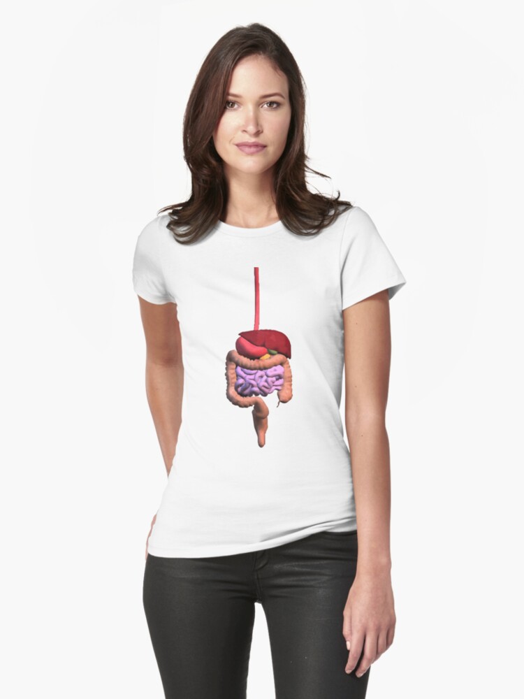 digestive system on t shirt