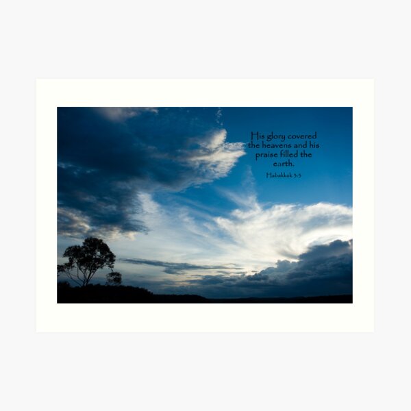 Habakkuk 3:3 Art Print