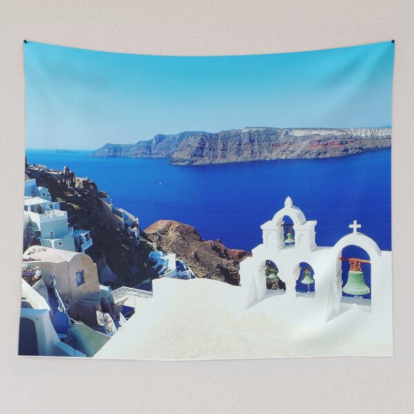 Item preview, view of Oia, Santorini designed and sold by dreamtravel.