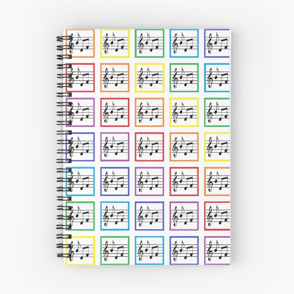 Aperçu de l'œuvre Carrés musicaux encadrés par arc-en-ciel créée et vendue par lornakay.