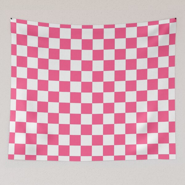 Item preview, Checkered Hot Pink and White designed and sold by lornakay.