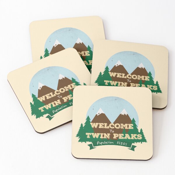 Welcome To Twin Peaks Coasters (Set of 4)