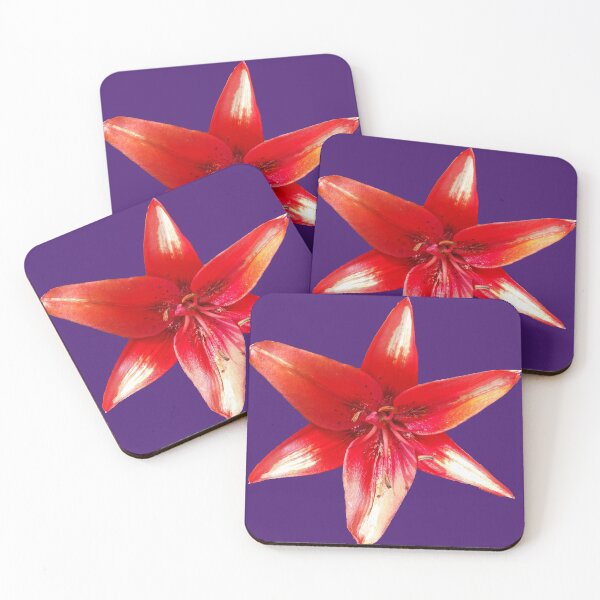 Item preview, Bright Red Asiatic Lily (Purple) designed and sold by After 10 POD Designs.