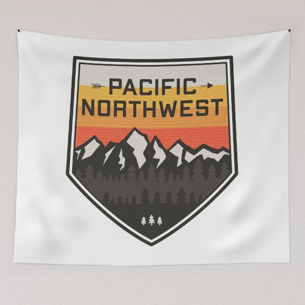 Item preview, Pacific Northwest Mountains designed and sold by happysquatch.