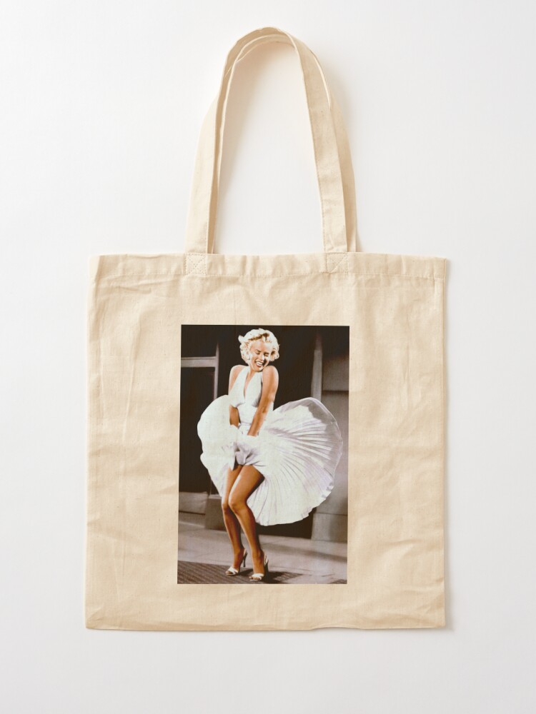 MARILYN MONROE: Scene of her Skirt Blowing Up Print | Tote Bag