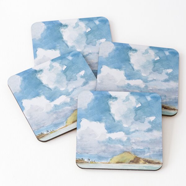 Item preview, Saint Bart's Island with Clouds designed and sold by AMOpainting.