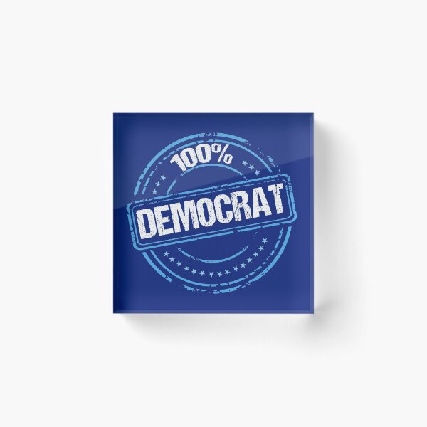 Item preview, 100% Democrat Blue Political Seal designed and sold by Epic Love Designs.
