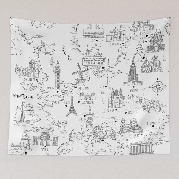 Item preview, Map of Europe designed and sold by franzi.
