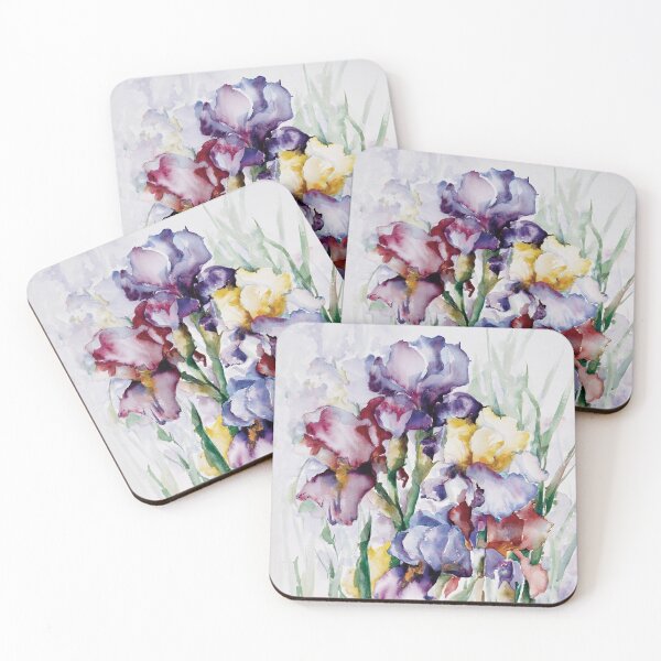 Item preview, Iris Garden Watercolor designed and sold by Teri Peterson.